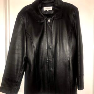 Calvin Klein Black Leather Jacket